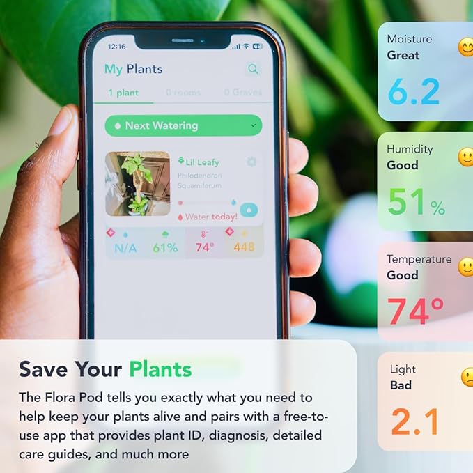 Flora Pod™ - Earth's Smartest Plant Monitor