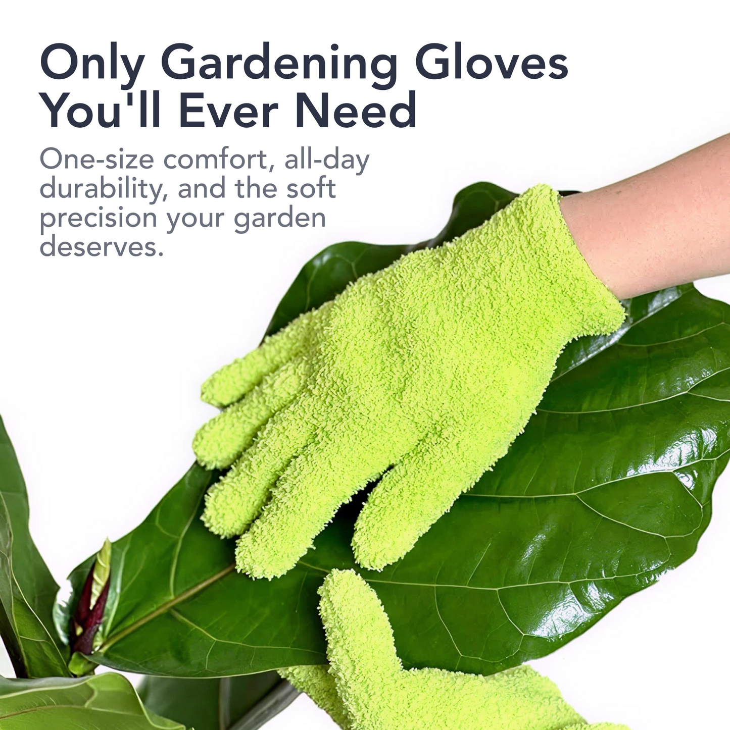 Flora Microfiber Dusting Gloves for Houseplants