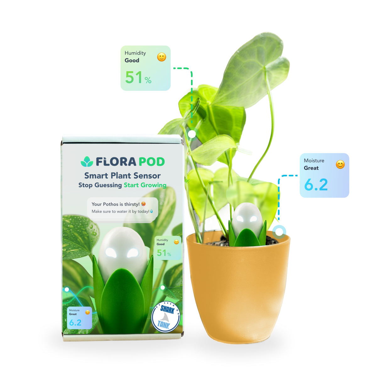 indoor plant sensor Flora Pod™